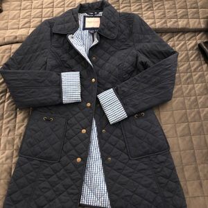 Vineyard vines quilted jacket size small - vineyard navy